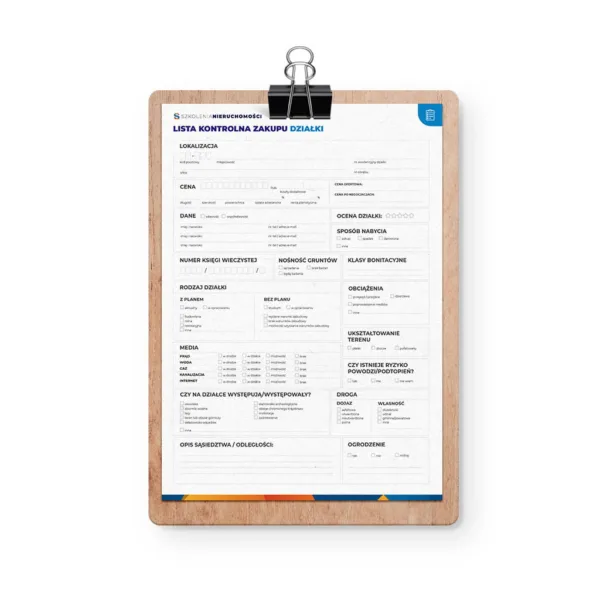 Lista kontrolna zakupu działki - okładka Lista kontrolna zakupu działki